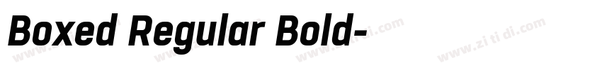 Boxed Regular Bold字体转换